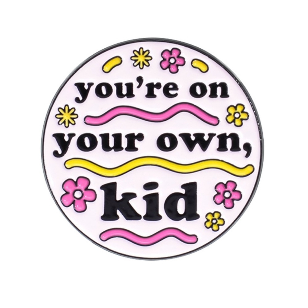 Taylor Swift Themed Enamel Pin You’re On Your Own Kid Song Title/Lyrics NEW